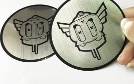 Custom aluminum stickers